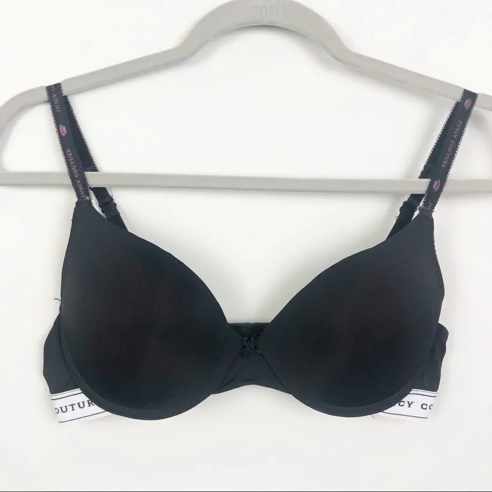 JUICY COUTURE BLACK LABEL | Black Bra Size 34C